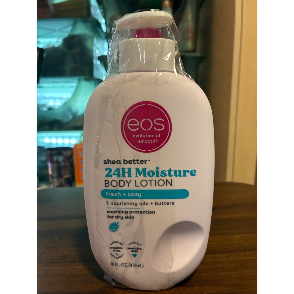EOS Shea Better 24H Moisture Body Lotion Fresh + Cozy 16oz Pump Bottle